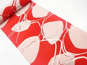 アンティーク　流水に貝合わせ模様織り出し　八寸帯地反物